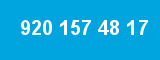 920 157 48 17 920 157 48 17